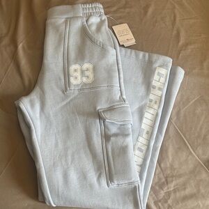 Champion Kids Sky Blue Joggers with Logo